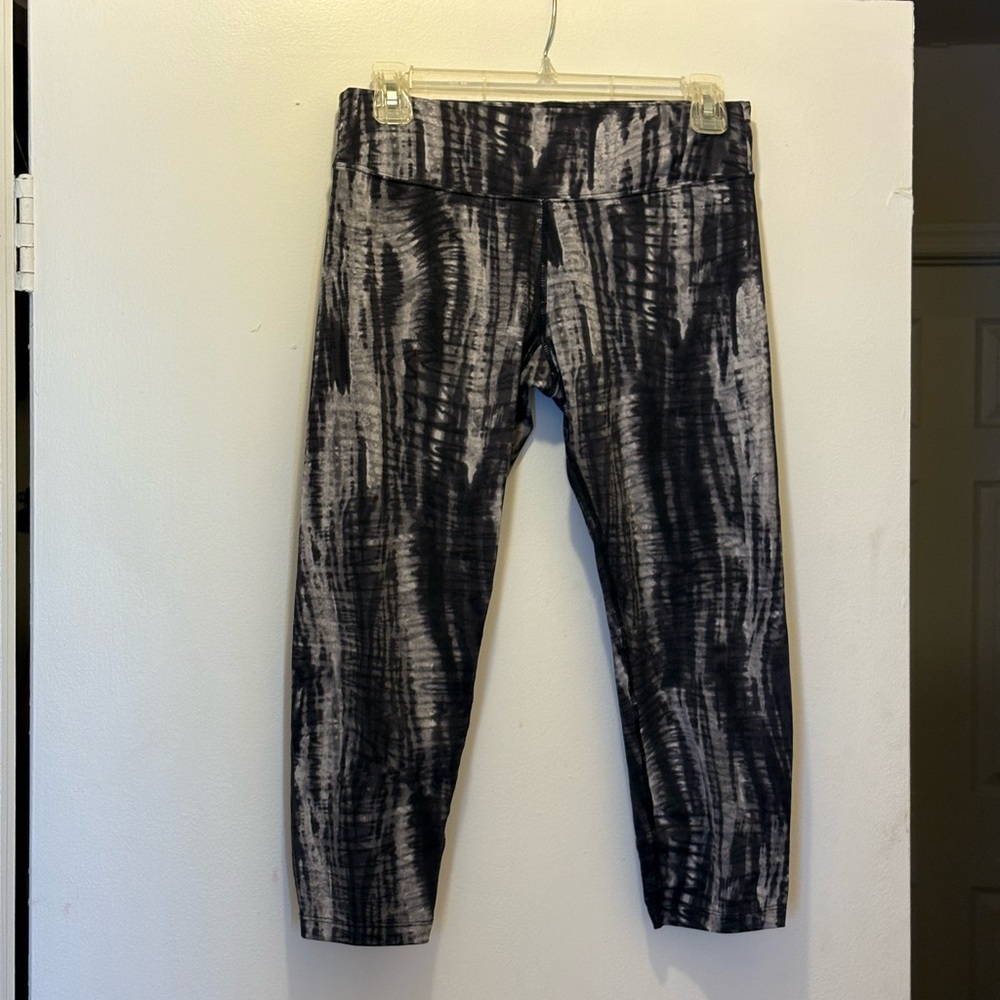 Calvin Klein Black and Gray Patterned Joggers